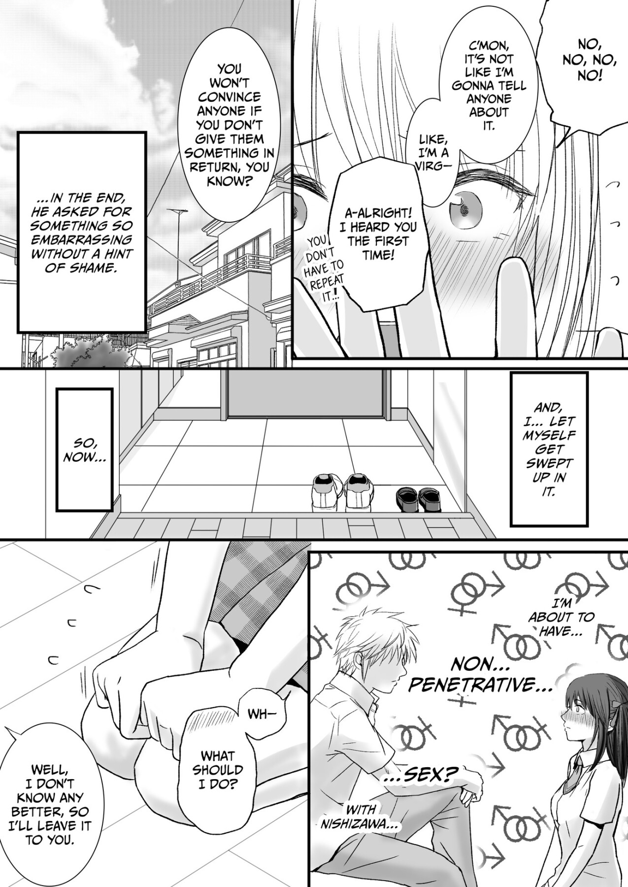 Hentai Manga Comic-You Said It'd Just Be Grinding... But You Ended up Slipping It In. Now I'm Just the Top Student's Toy.-Read-8